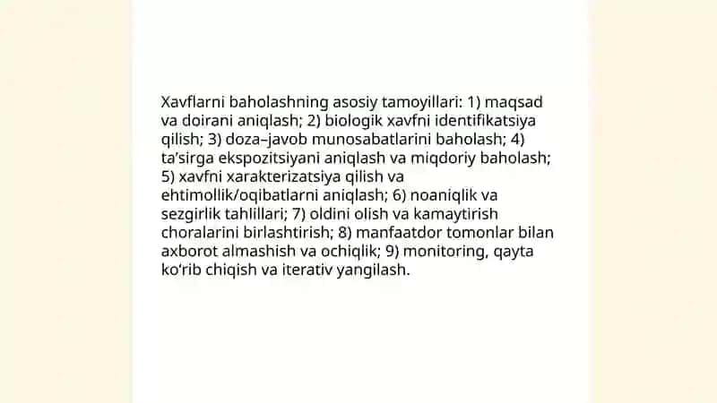 Biologik zararlanish o'chog'ini aniqlash va ta'rifi 4