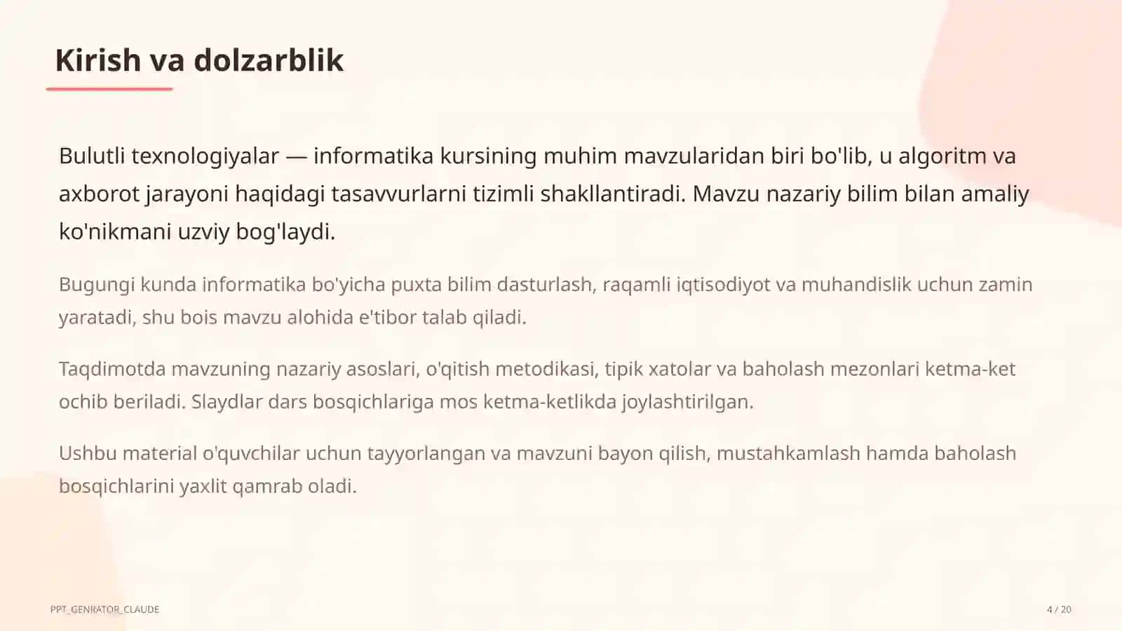 Bulutli texnologiyalar (11-sinf) 4