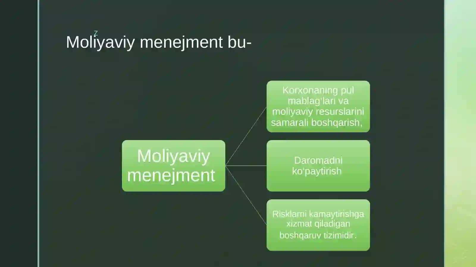 Moliyaviy menejmentning funksiya va tamoyillari 4