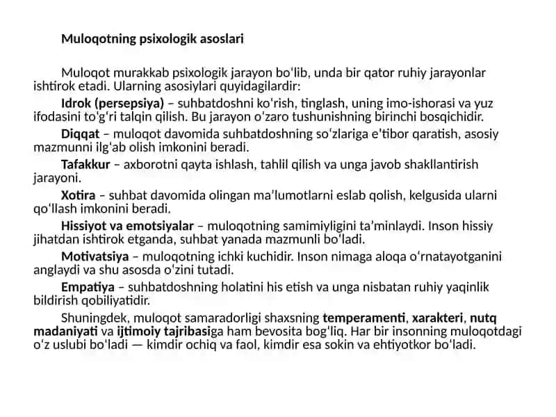 Muloqothaqidatushuncha 4