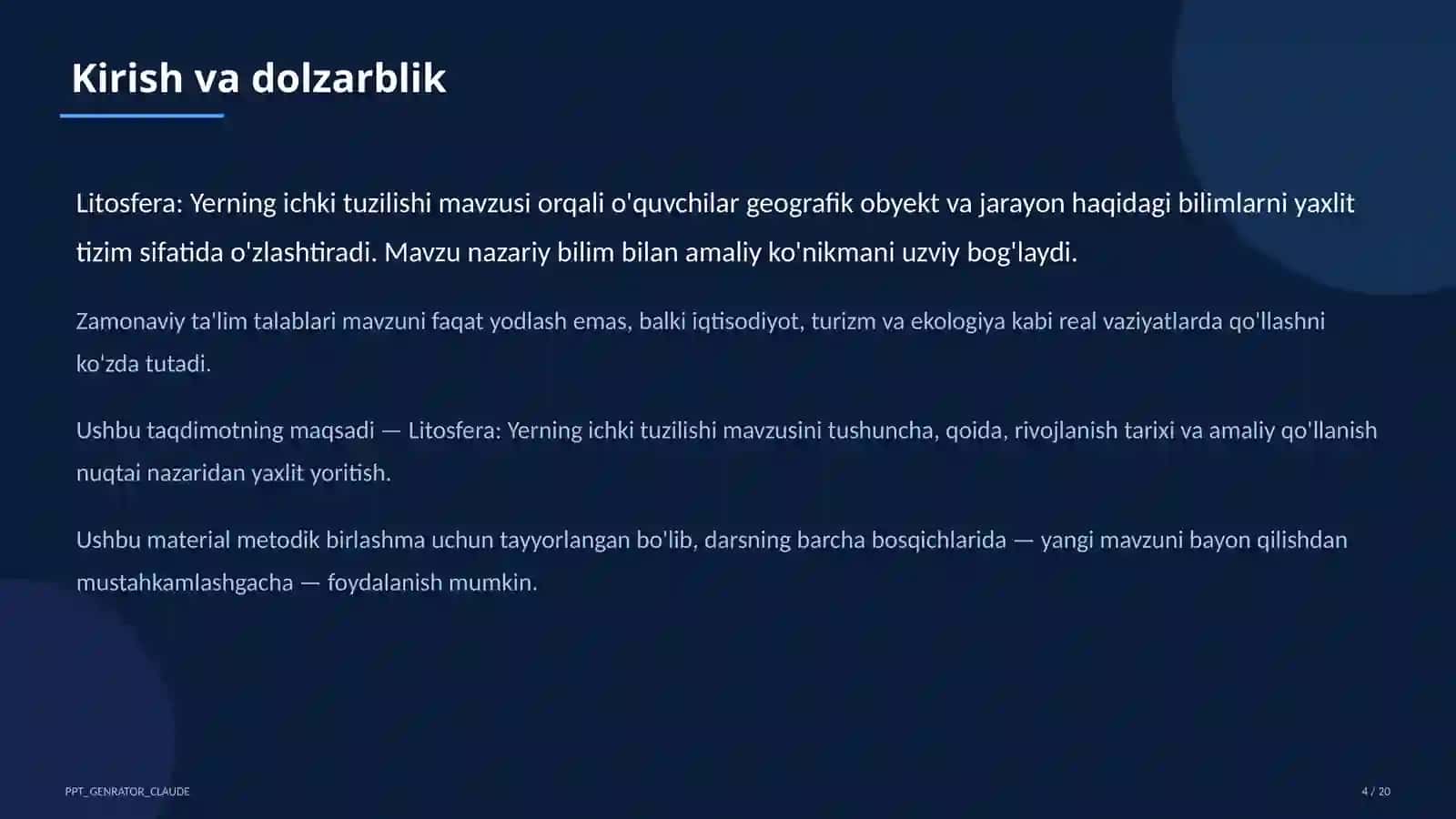 Litosfera: Yerning ichki tuzilishi (5-sinf) 4