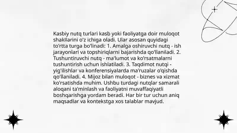 Kasbiy nutq 4