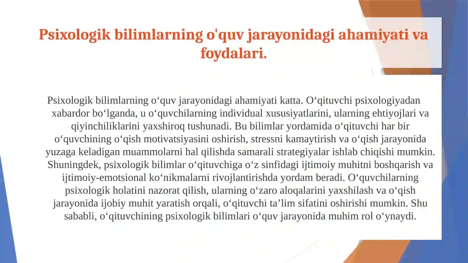 O‘qituvchi psixolog bo‘lishi kerakmi yoki yo'q 4