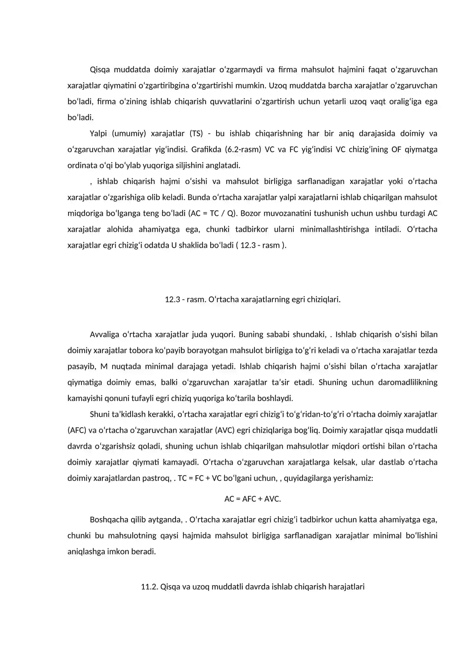 Ishlab chiqarish harajatlari 4