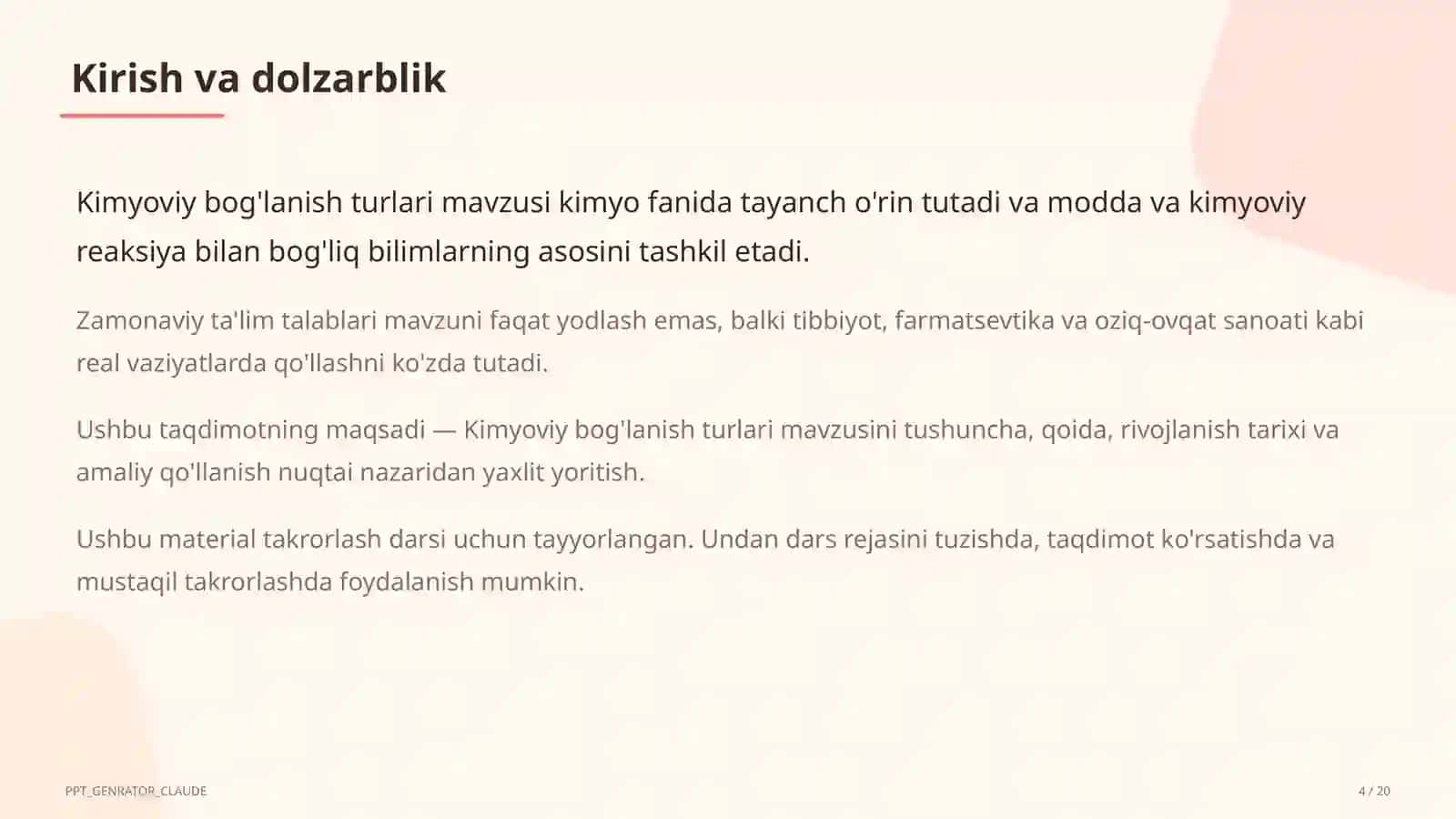 Kimyoviy bog'lanish turlari (8-sinf) 4