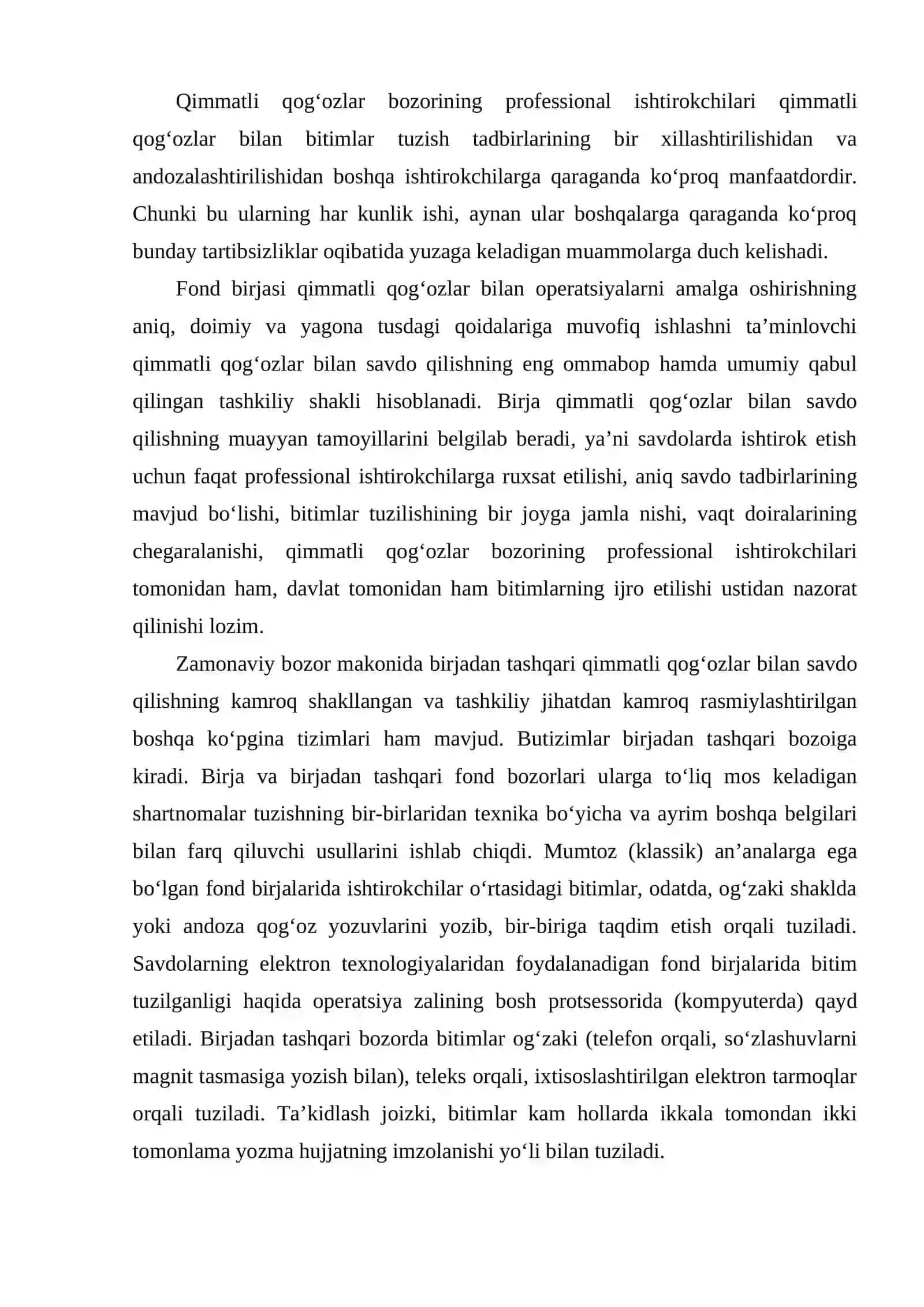 Birja faoliyatida shartnomalar tuzish va ularni ro‘yxatdan o‘tkazish tartibi 4