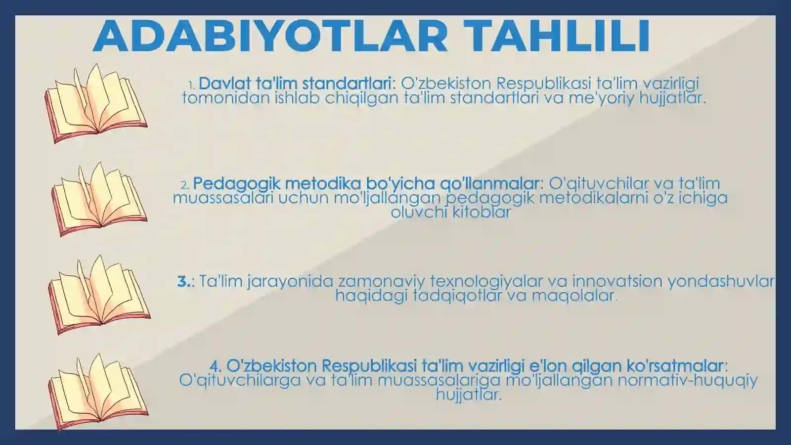 MAKTABLARDA BELGILANGAN ME’YOR BO’YICHA SINF KOMPLEKTLARINI SHAKLLANTIRISH 4