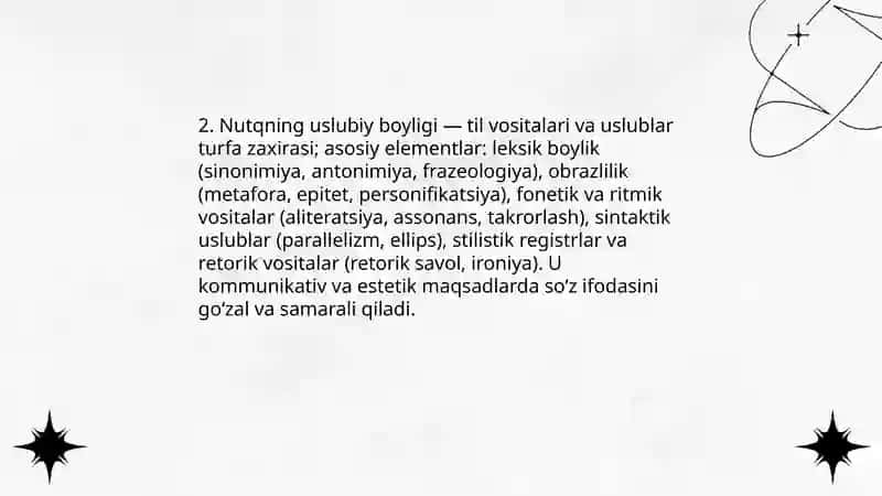 Nutqning boyligi va jo'yaliligi 4