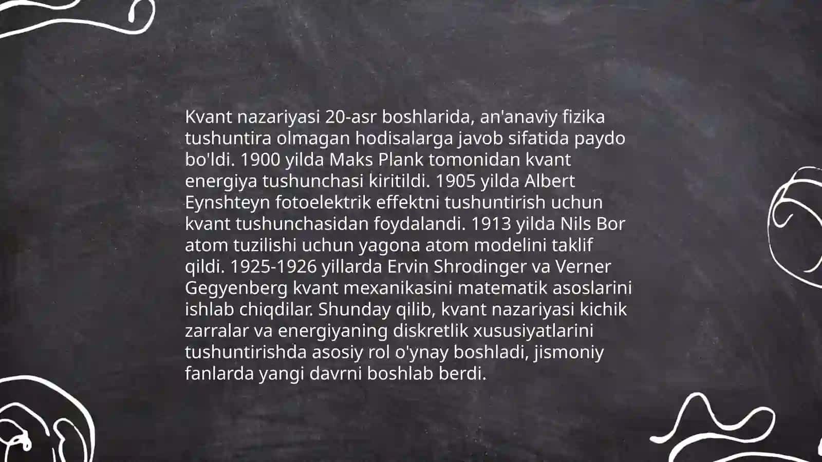 Klassik va kvant nazariyalarining solishtirma analizi 4