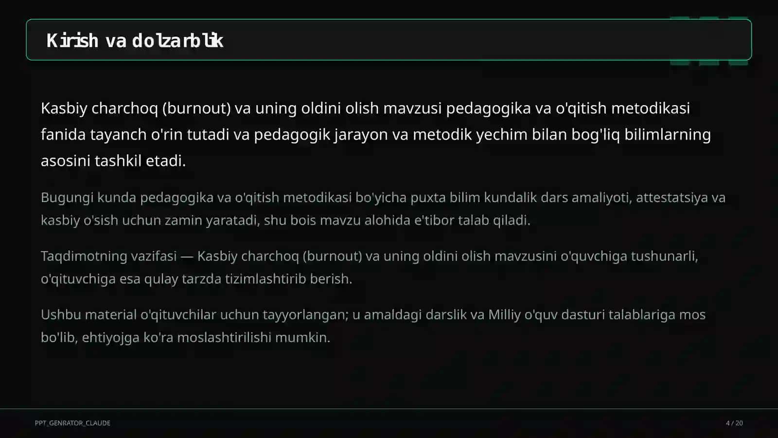 Kasbiy charchoq (burnout) va uning oldini olish 4