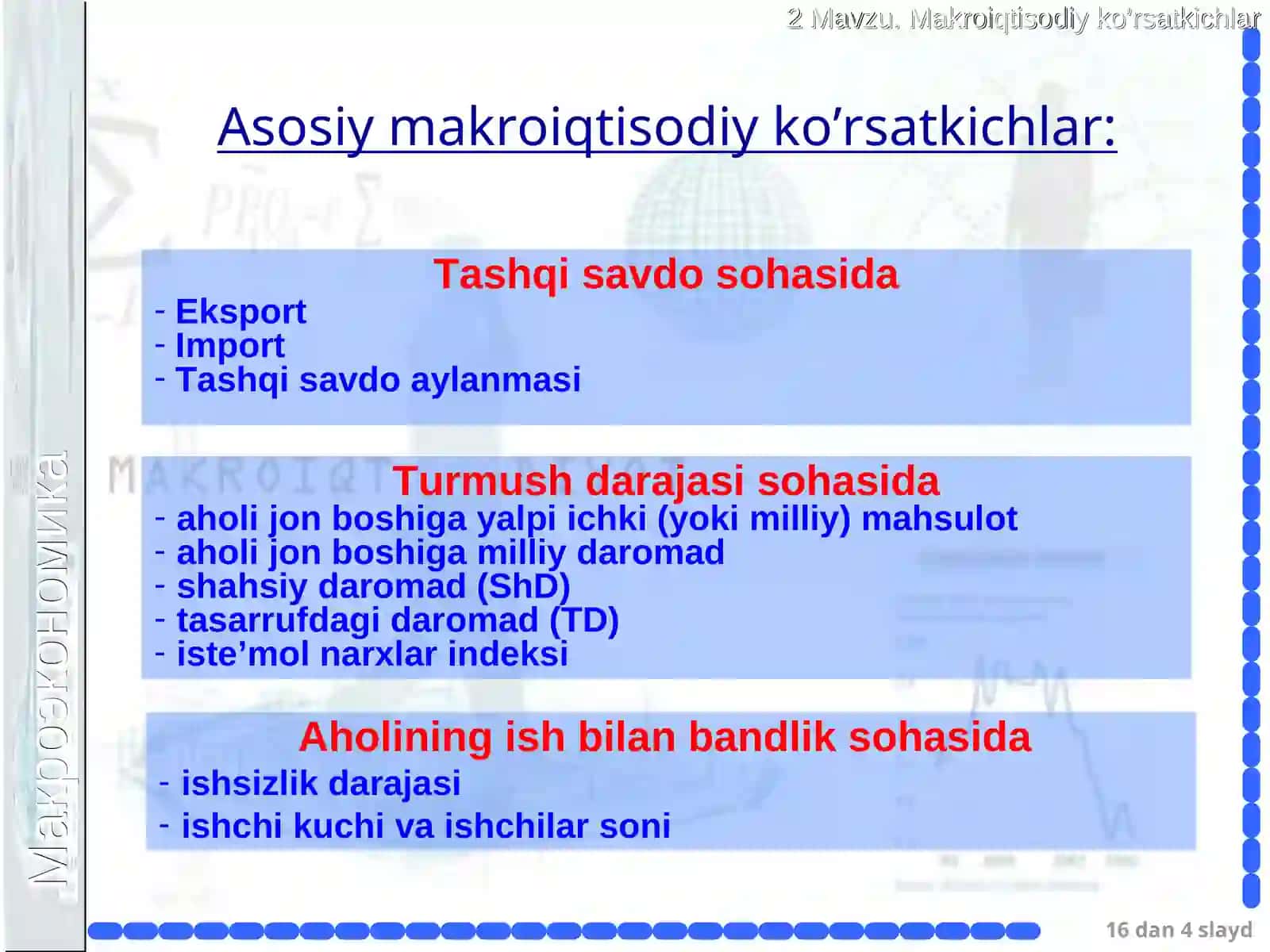 Makroiqtisodiy ko‘rsatkichlar 4