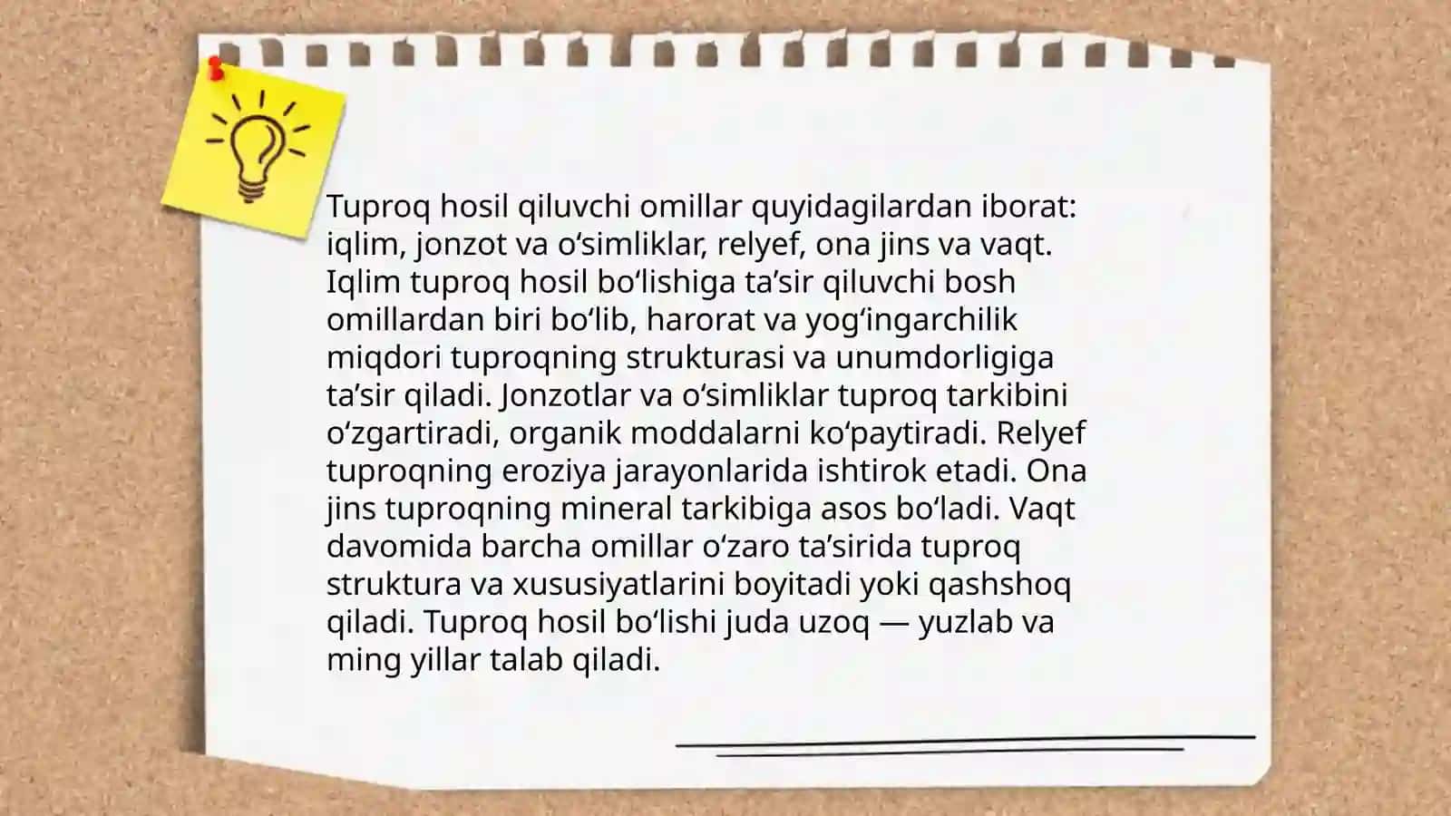 Tuproq hosil qiluvchi gʻovaksimon nurash mahsulotlari 4