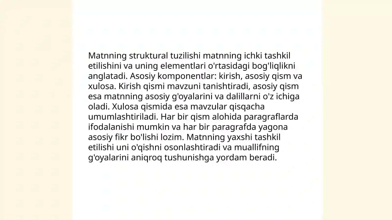 Matn tiplari 4