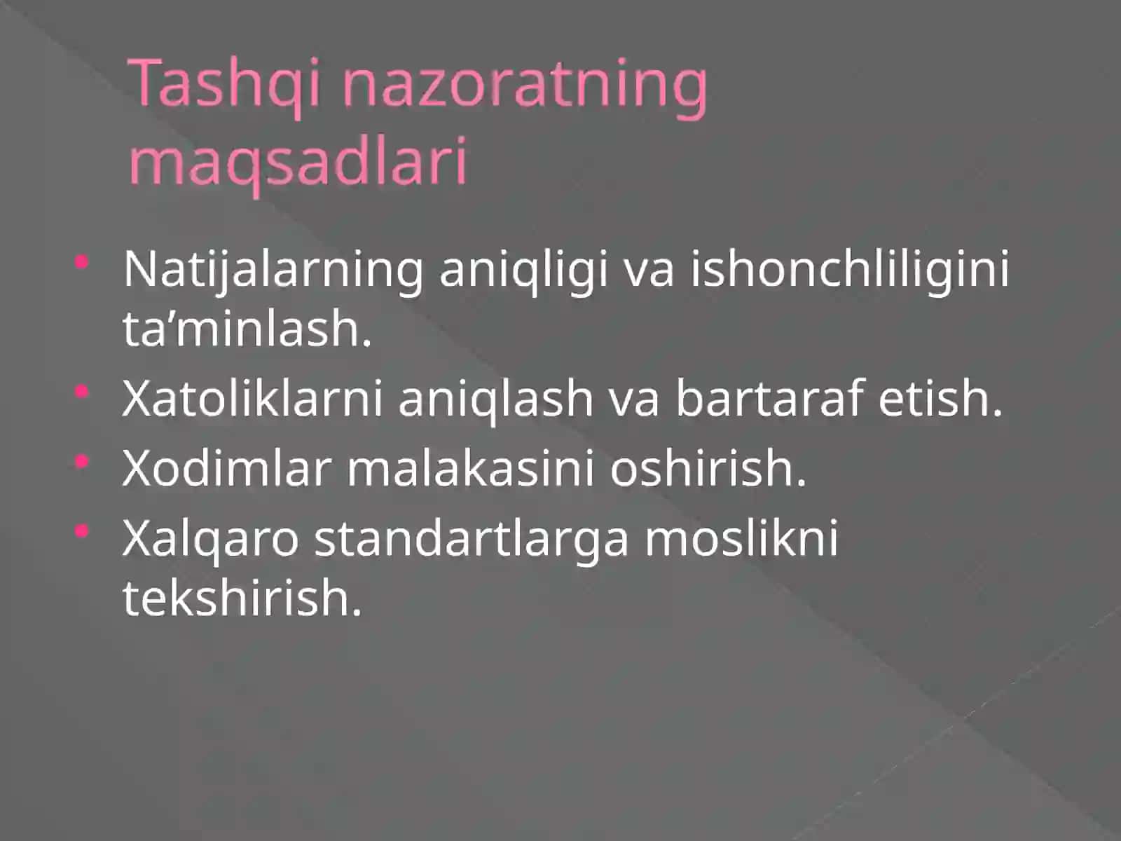 Tashqi nazorat nima? 4