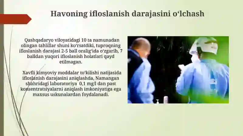 Favqulodda Vaziyatlarda Kimyoviy Vaziyatni Baholash 4