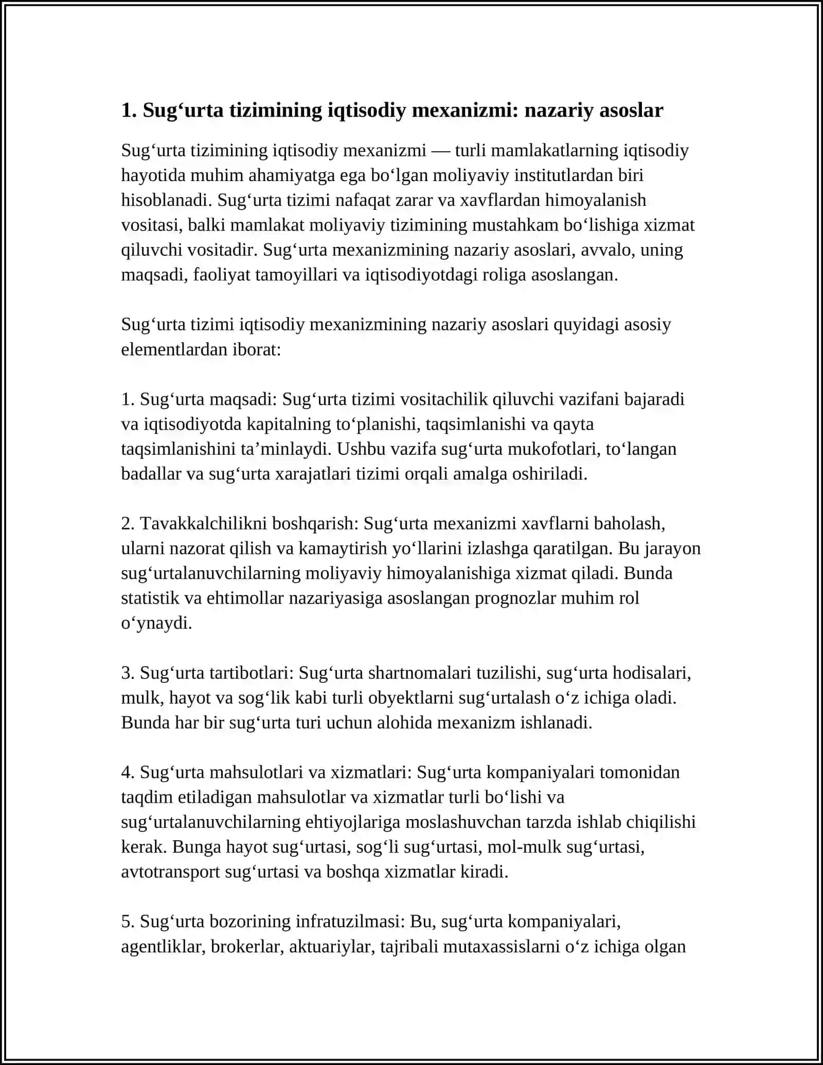 SUG‘URTA TIZIMINING IQTISODIY MEXANIZMI 4