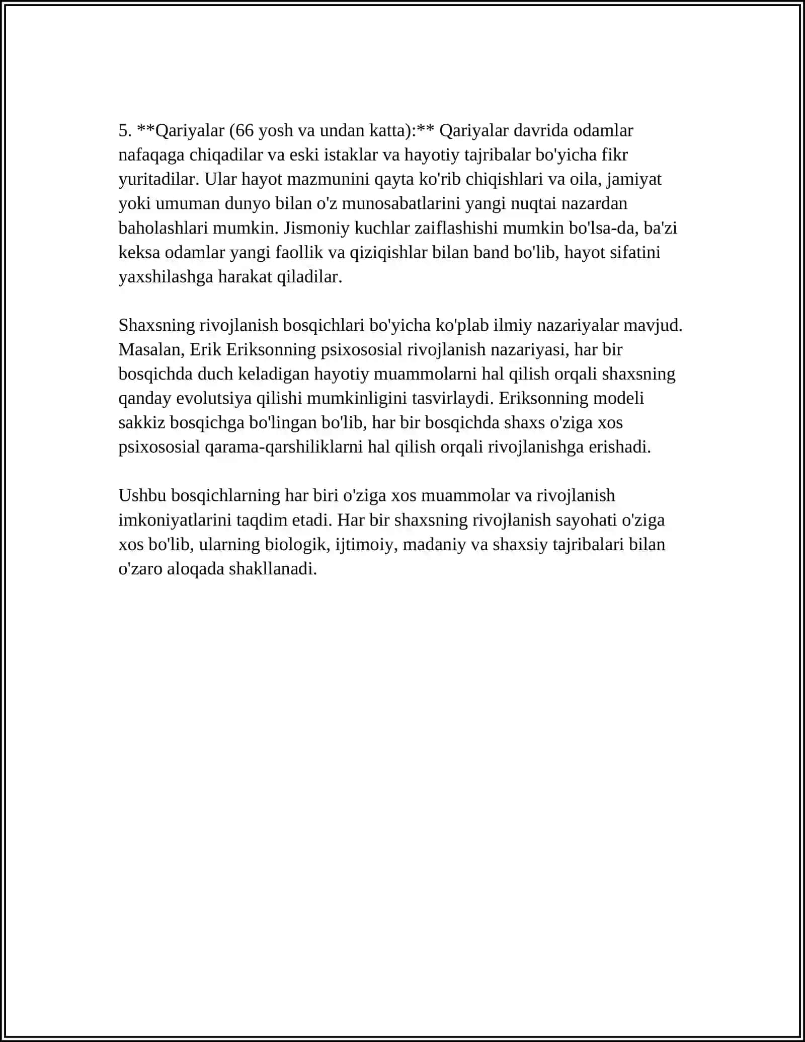 SHAXSNING RIVOJLANISHI, TARBIYASI VA IJTIMOIYLASHUVI 4