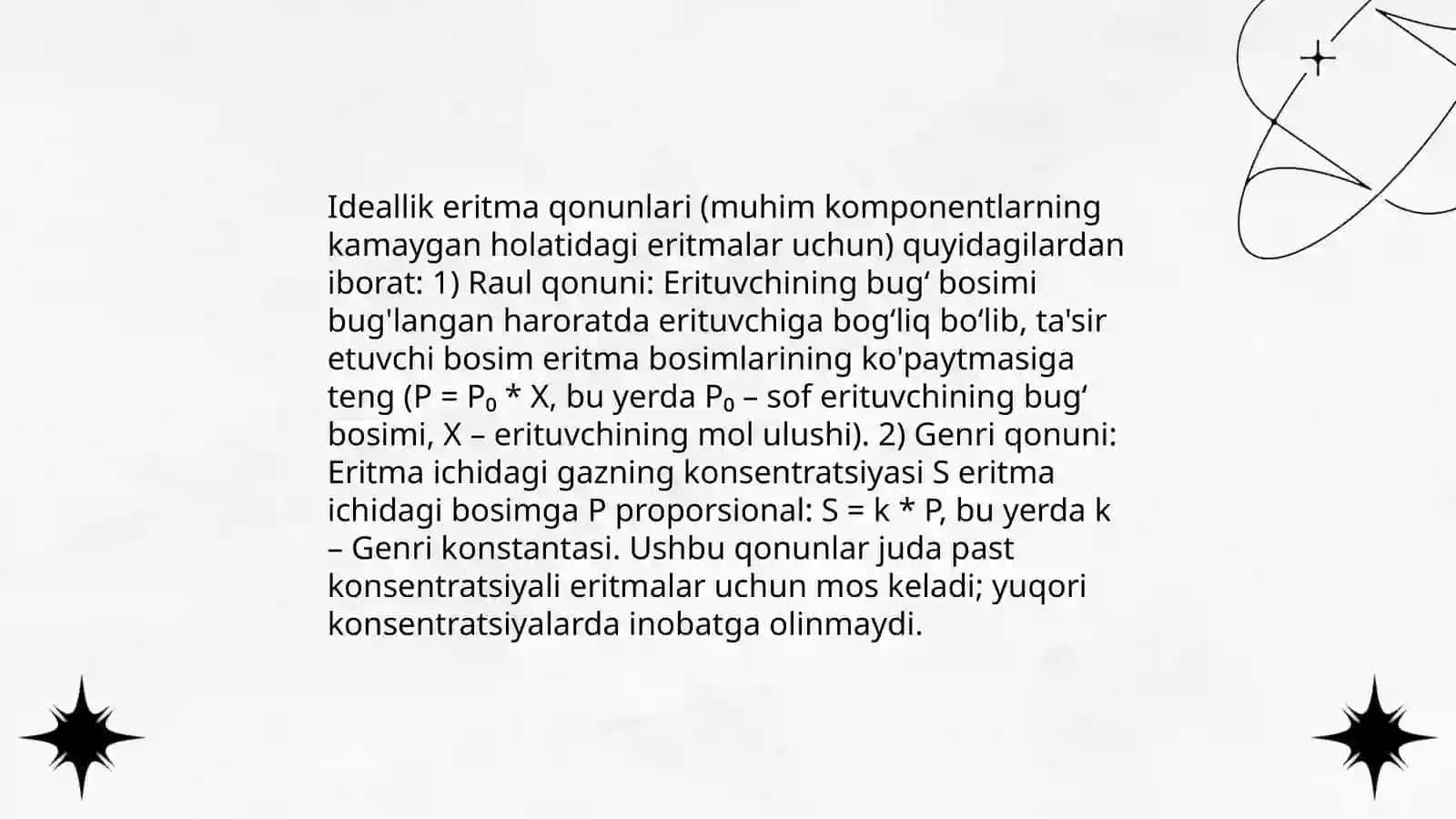 Ideal va real eritmalar 4