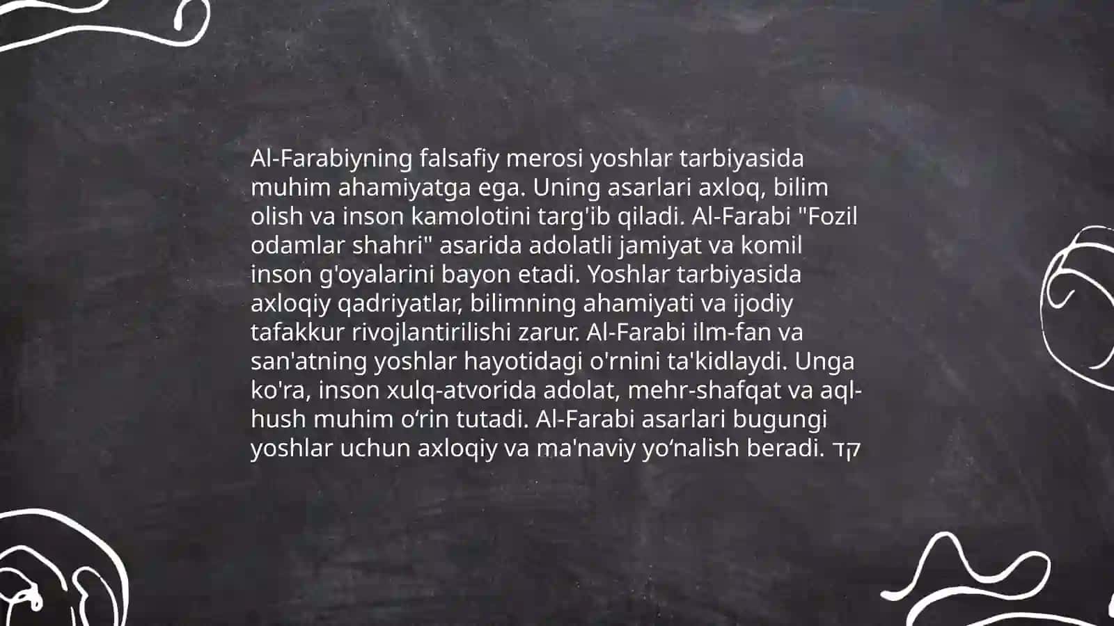 Yuksak maʼnaviyatli yoshlarni tarbiyalashda Oʻrta Osiyo allomalari ilmiy merosining oʻrni (allomalarining ilmiy faoliyati misolida) 4