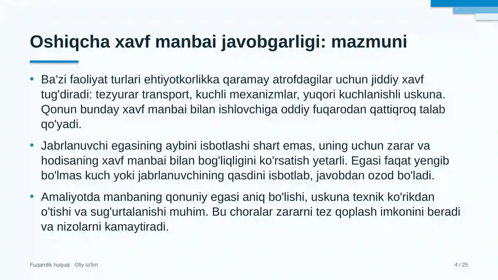 qog'oz sanoatida oshiqcha xavf manbai yetkazgan zarar uchun javobgarlik 1349 4