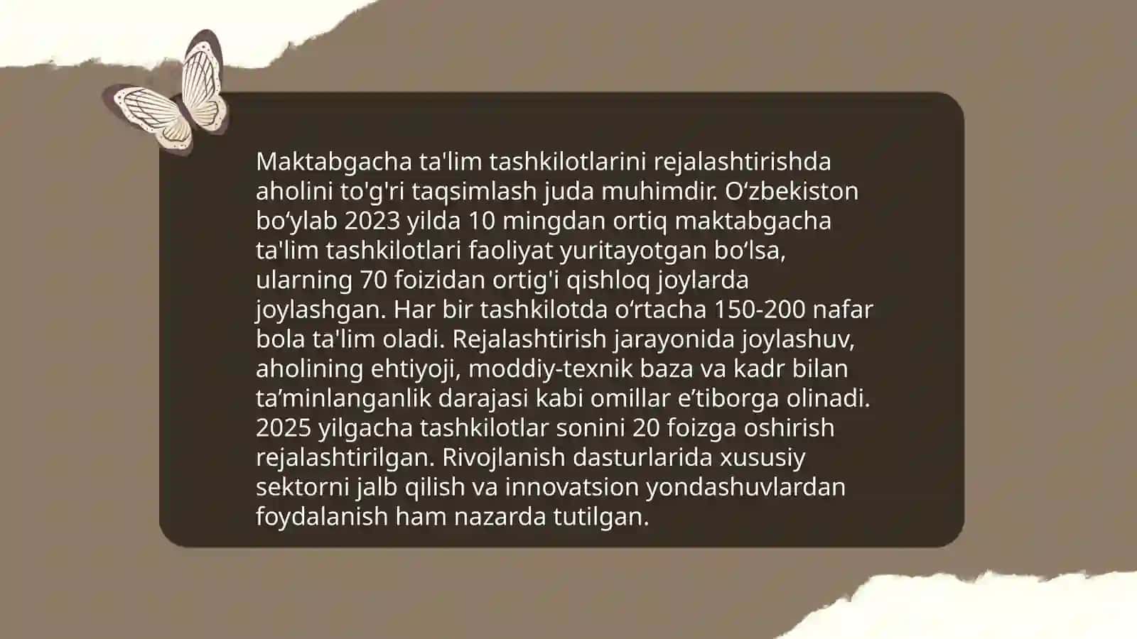 Maktabgacha ta'lim tashkilotini tashkil etish va boshqarish tamoyillari 4