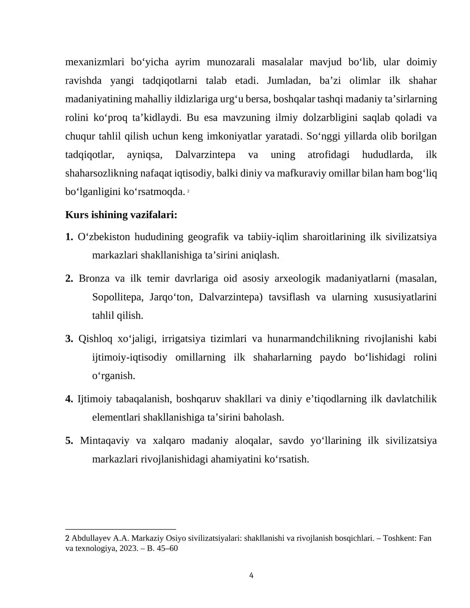 O'ZBEKISTON HUDUDIDA ILK SVILIZATSIYA MARKAZINING SHAKILLANISHI 4