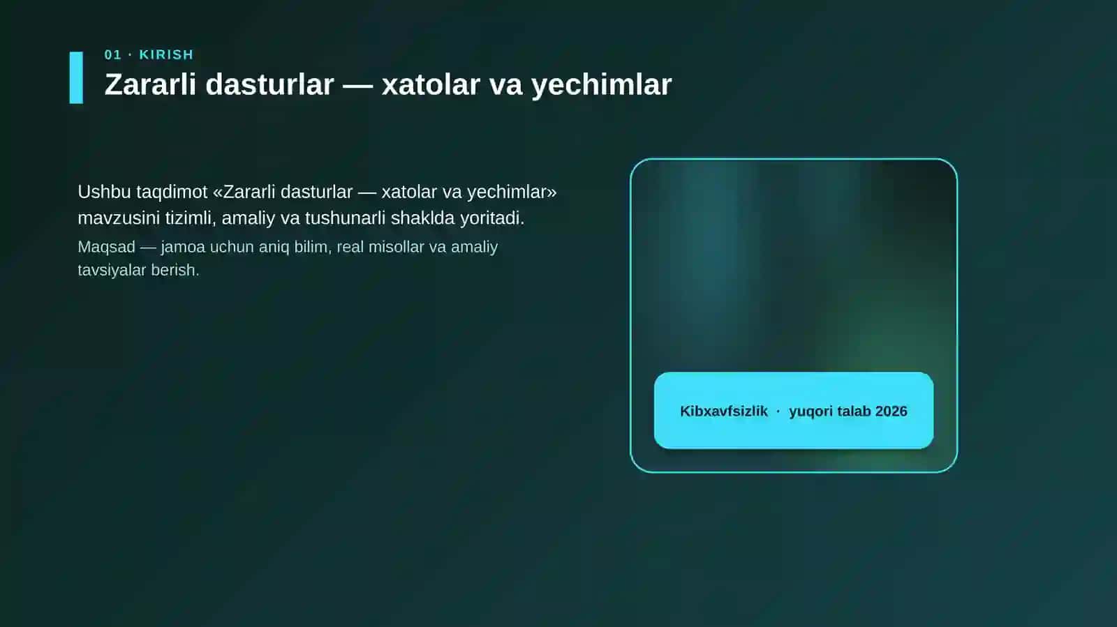 Zararli dasturlar — xatolar va yechimlar 4