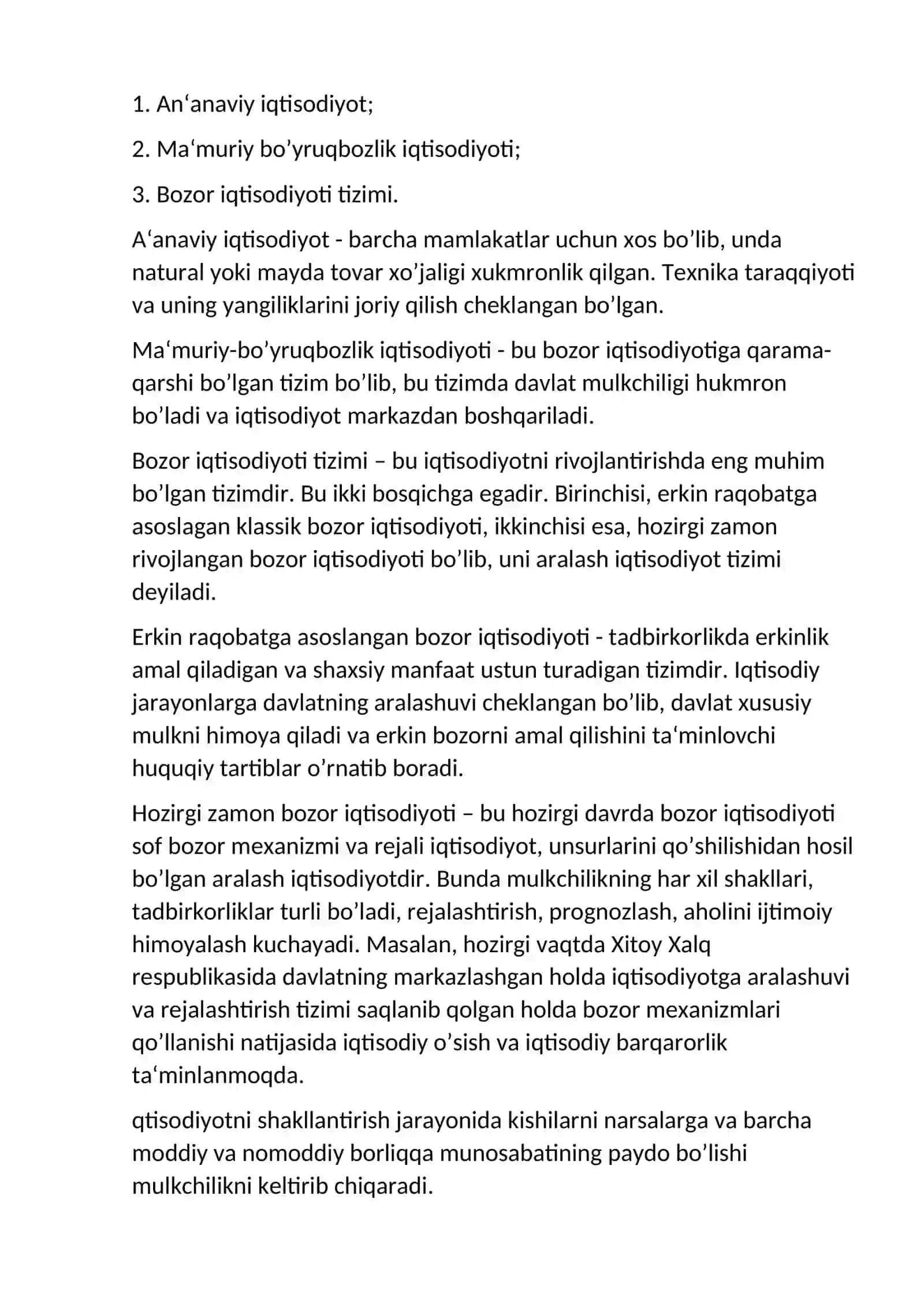IQTISODIY TIZIM MODELLARI 4