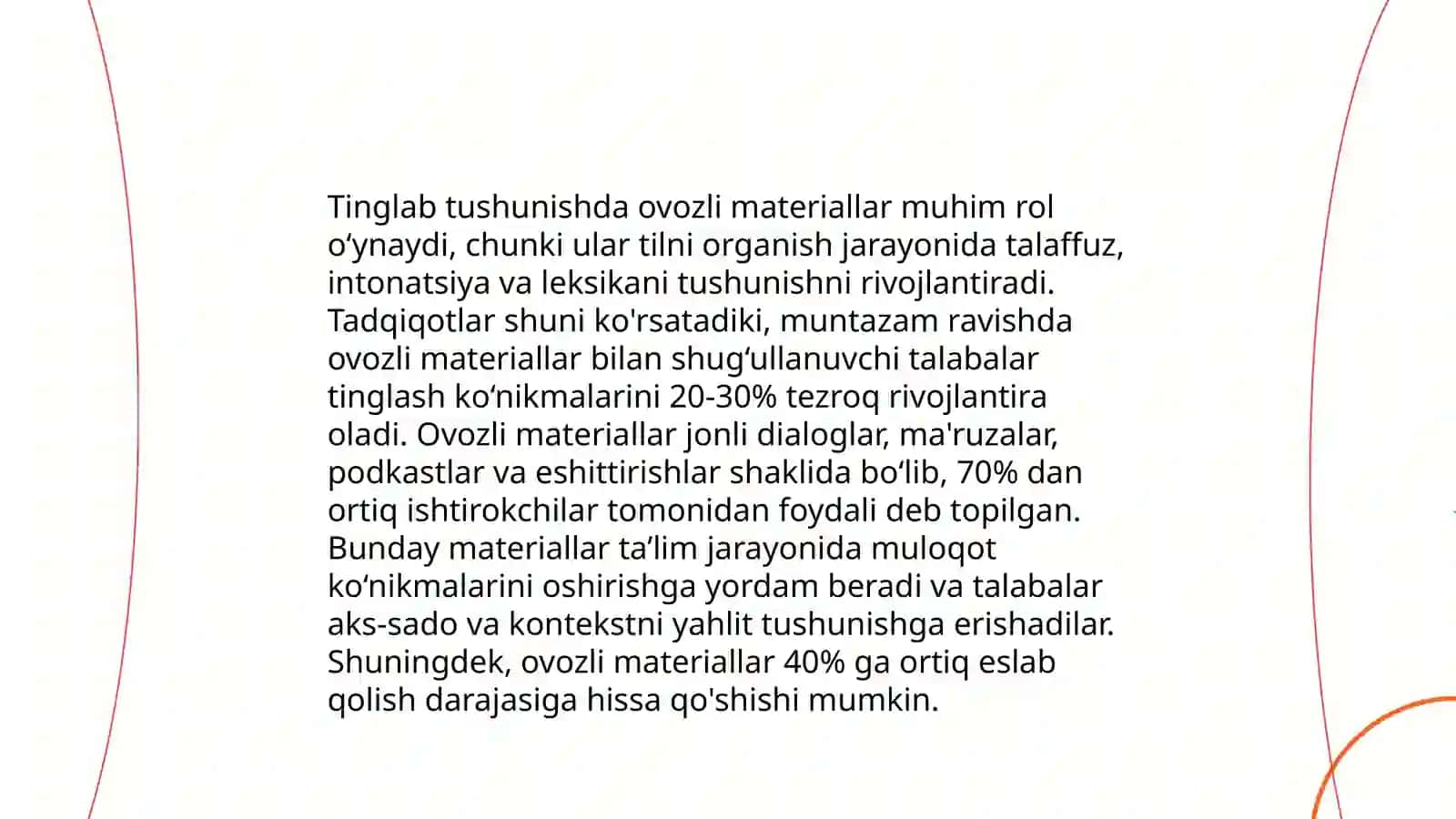 Tinglab tushunish koʻnikmalarini shakllantirish mazmuni 4
