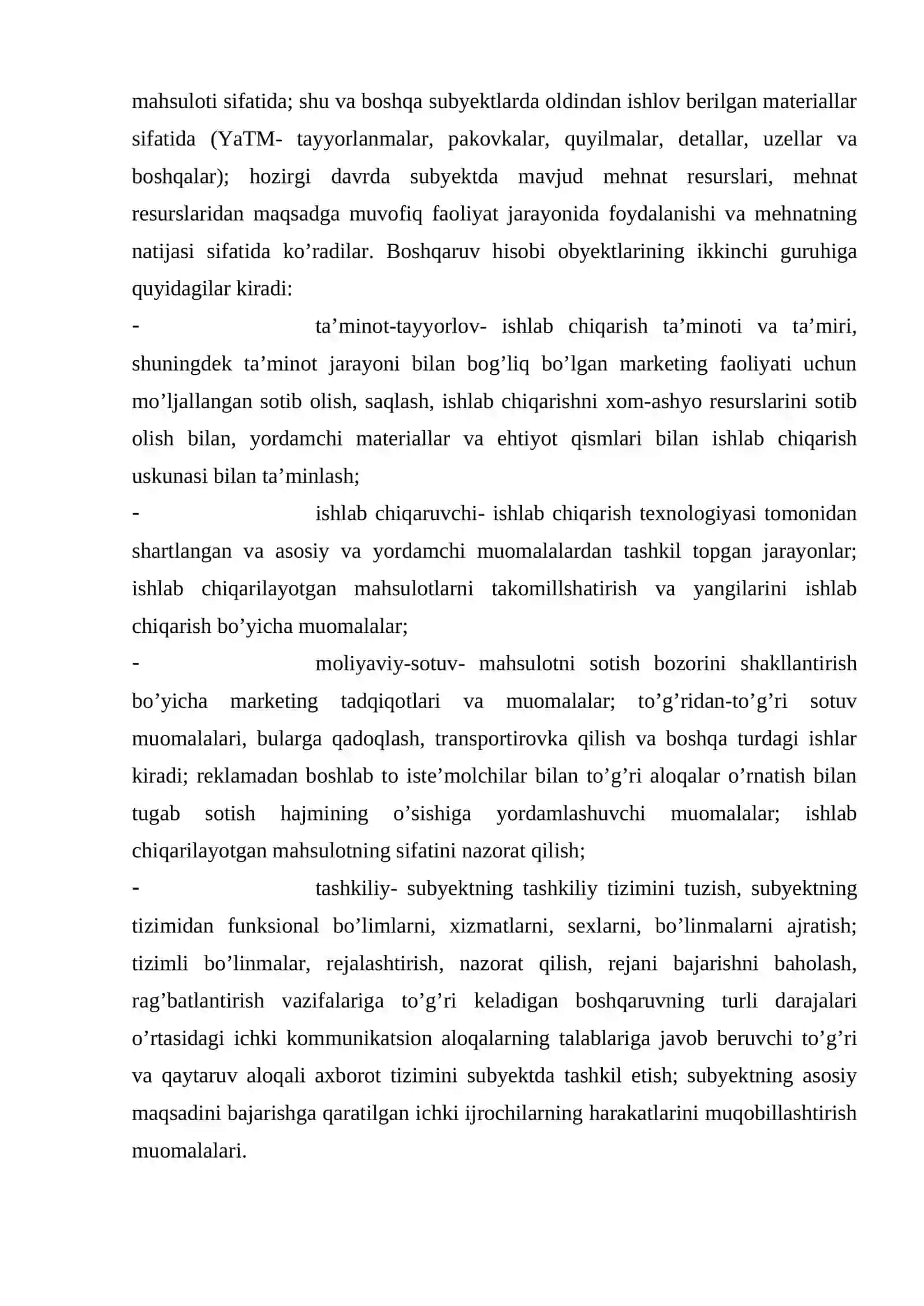 Boshqaruv hisobining nazariy asoslari 4