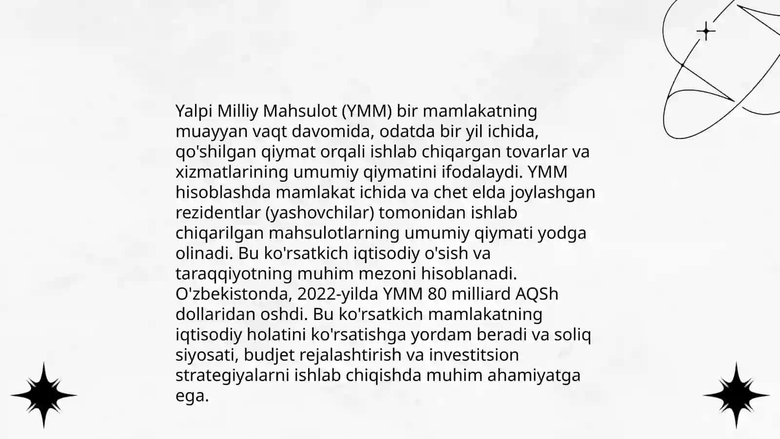 YaIM (Yalpi Ichki Mahsulot) 4