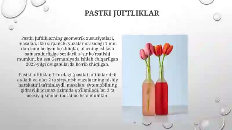 Kinematik juftlar va ularning klassifikatsiyasi 4