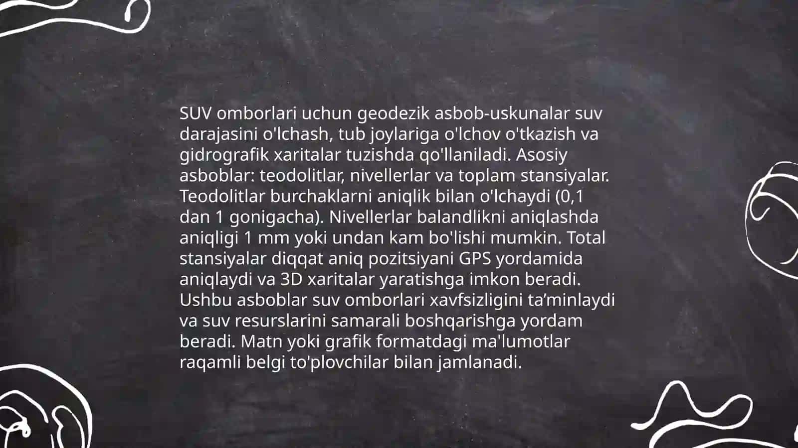 Geodezik ishlar haqida 4