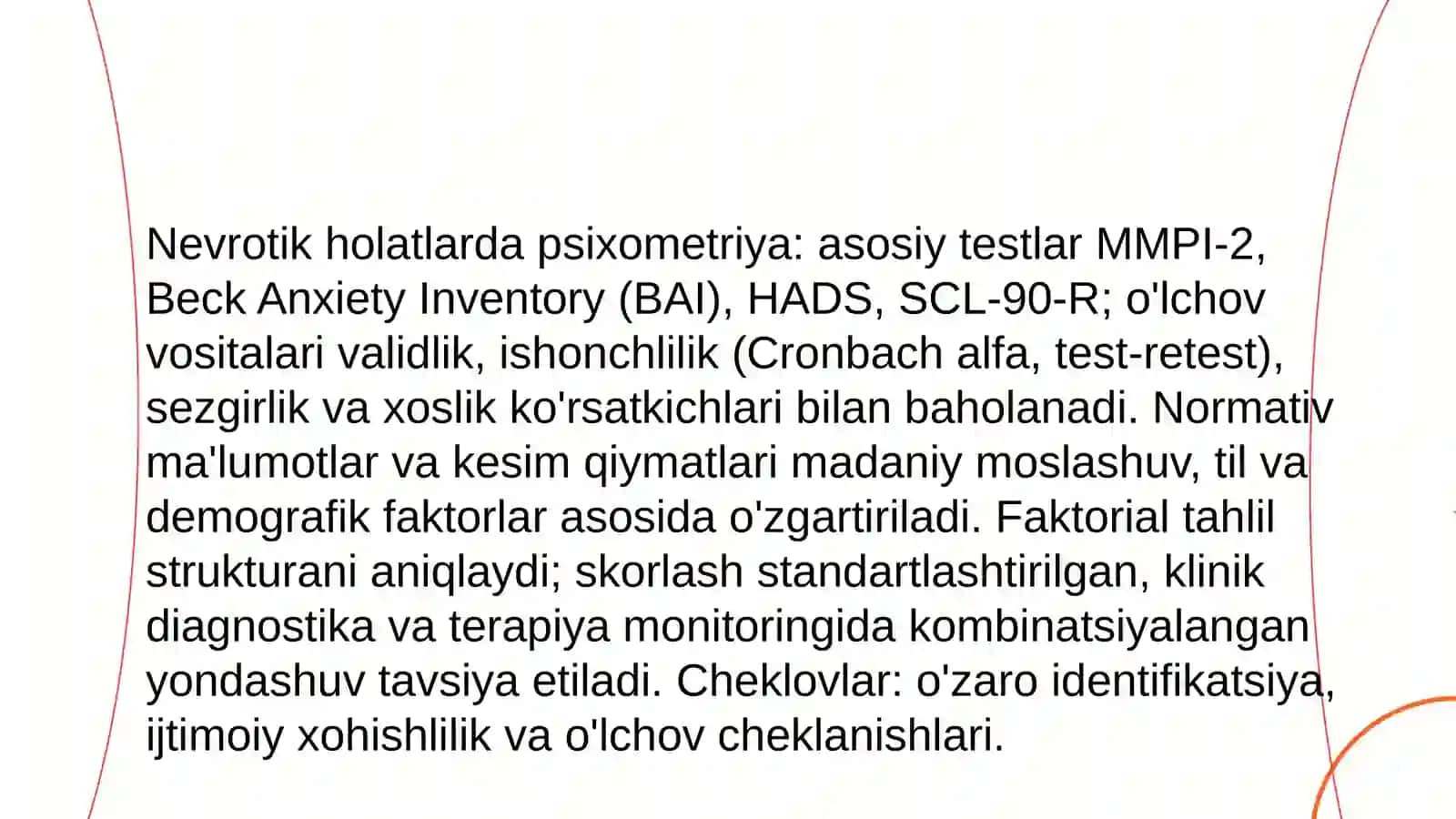 Bemorlardagi nevrotik holatlari tahlili 4