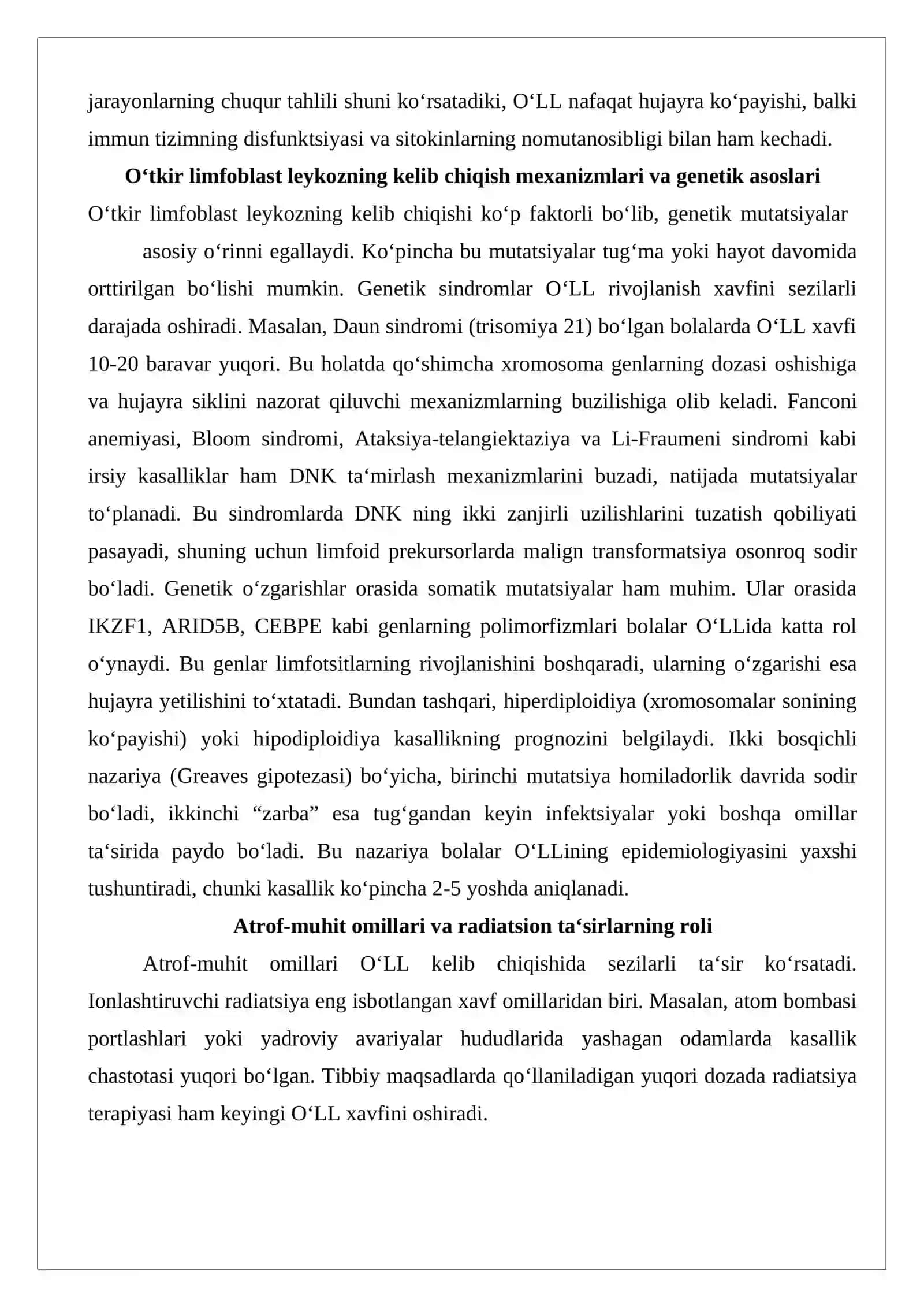 O‘tkir limfoblast leykozlar 4