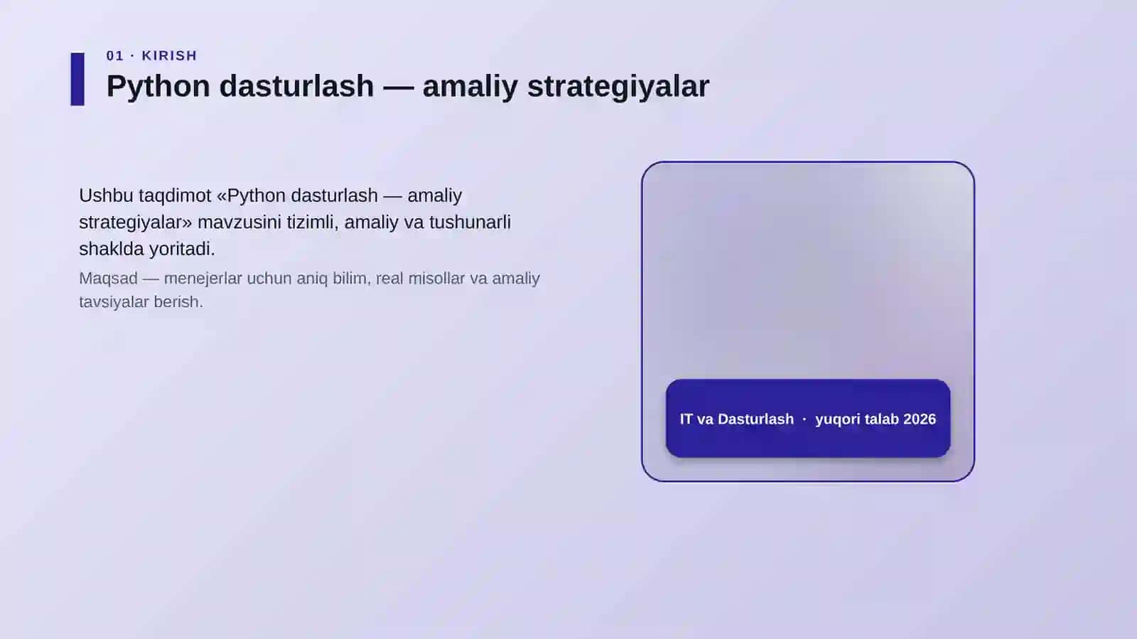 Python dasturlash — amaliy strategiyalar 4