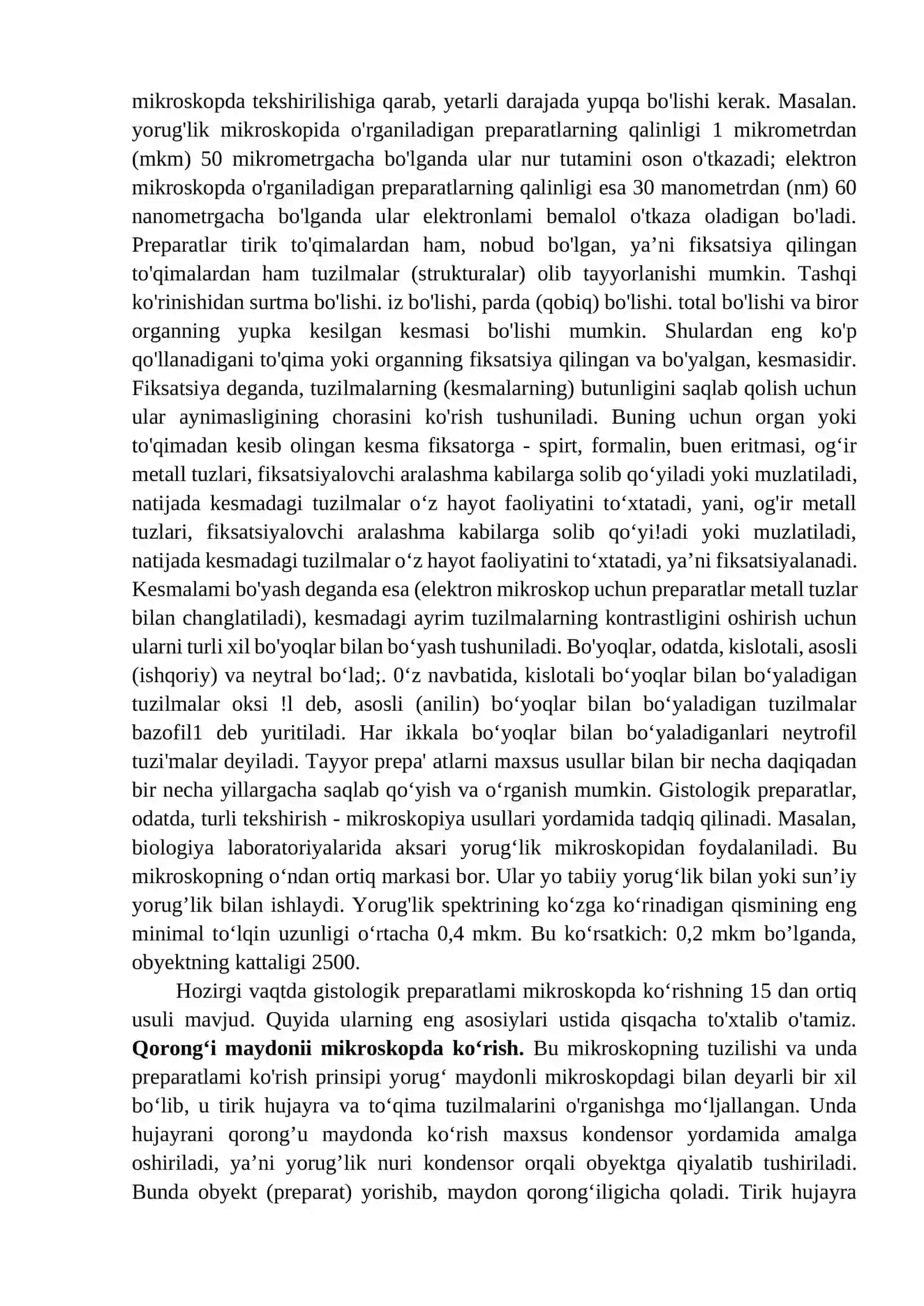 Gisтologiya fanining mavzusi va vazifalari. 4