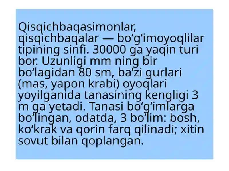 Qisqichbaqasimonlar 4