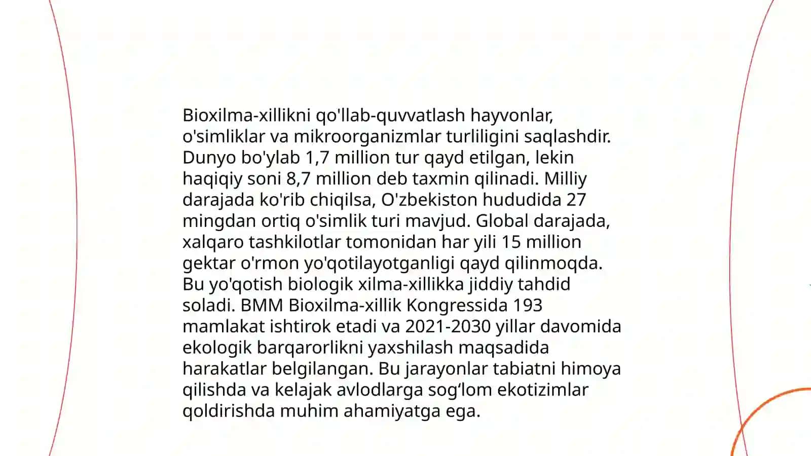 Tabiatni muhofaza qilish tadbirlarini ishlab chiqishni oʻrganish 4