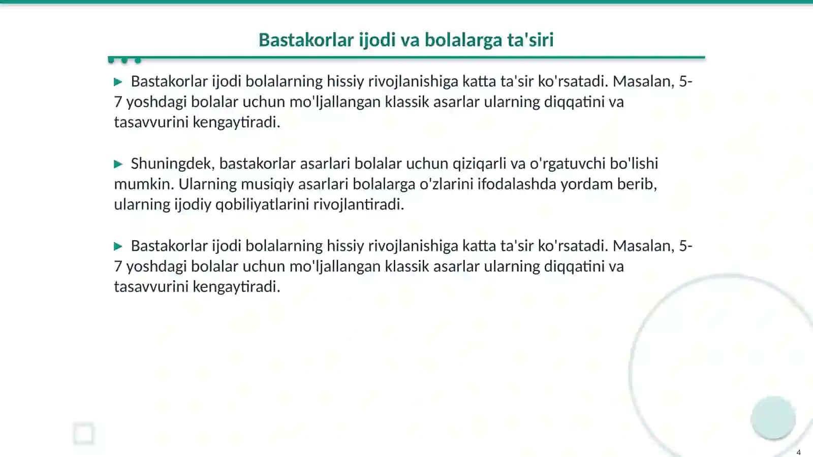Maktabgacha ta'limda bolalarni bastakorlar ijodi bilan tanishtirish 4