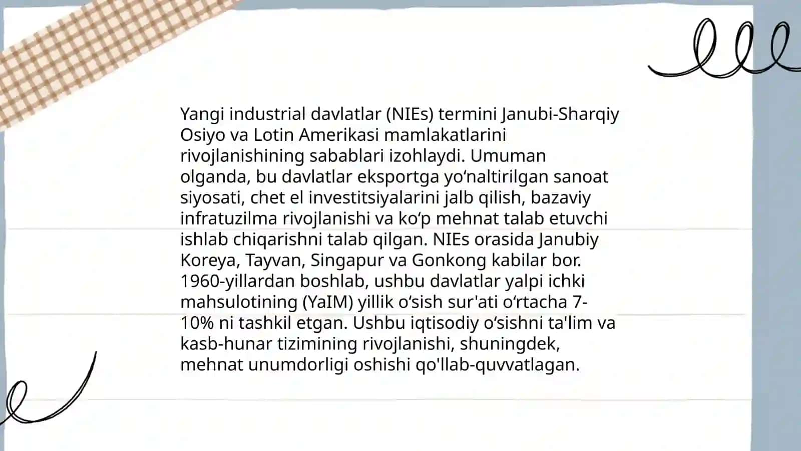 Yangi industrial davlatlarning iqtisodiy rivojlanishi 4