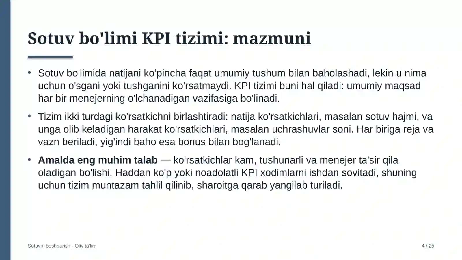 yuqumli kasalliklar shifoxonalarida sotuv bo'limi kpi tizimini joriy etish 4447 4