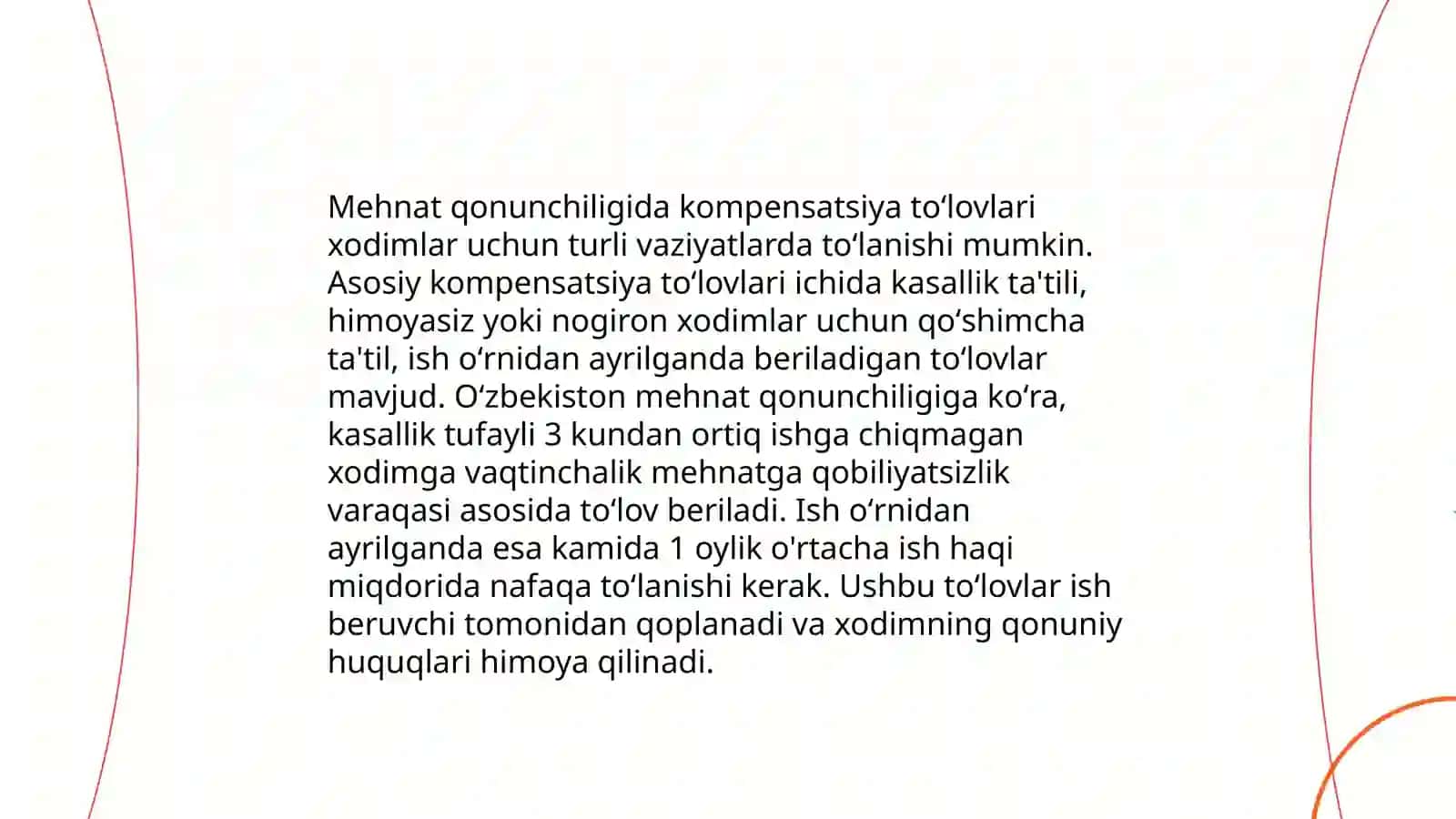 Kompensatsiya toʻlovlari, ularning turlari va ahamiyati 4