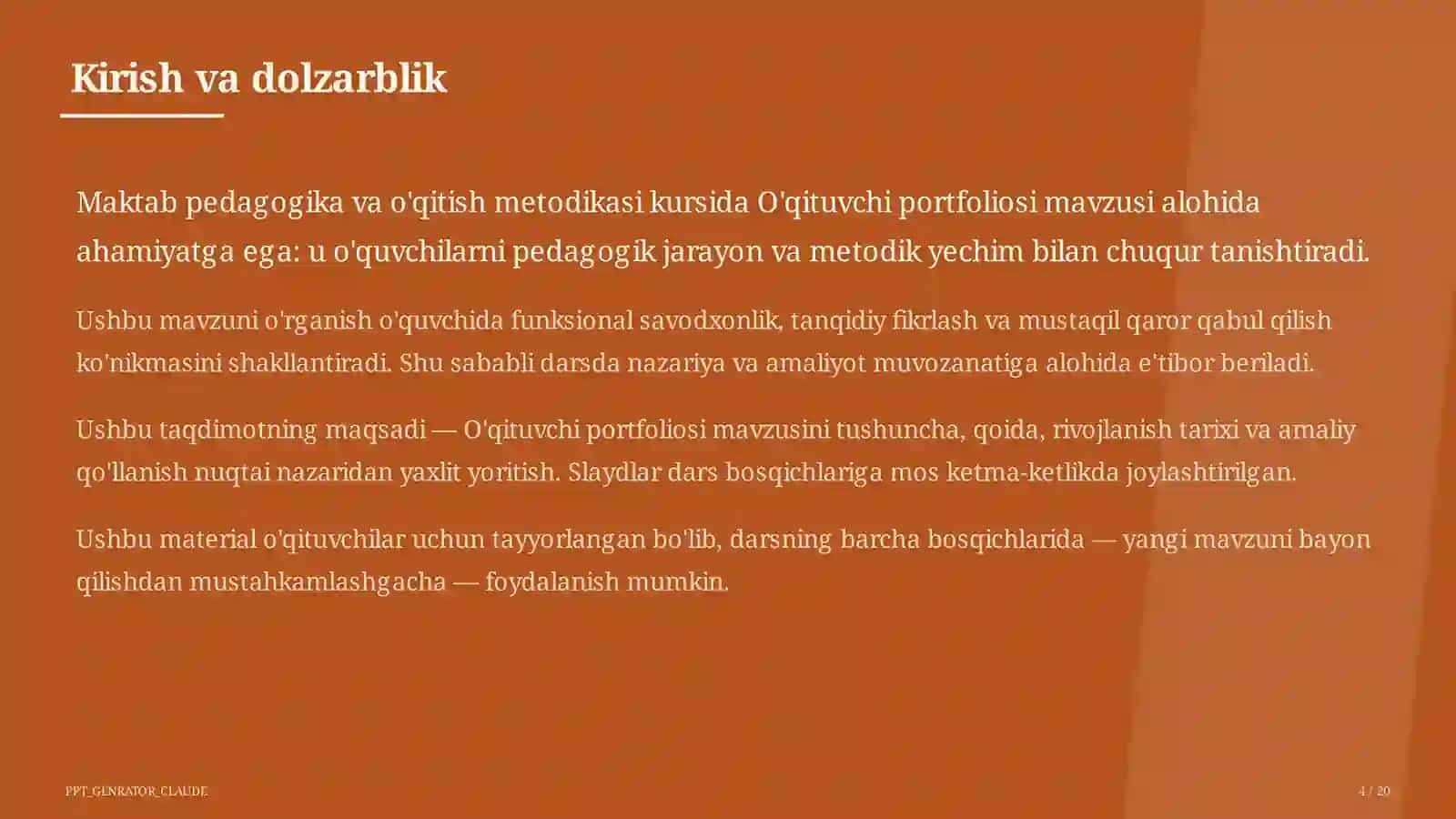 O'qituvchi portfoliosi 4