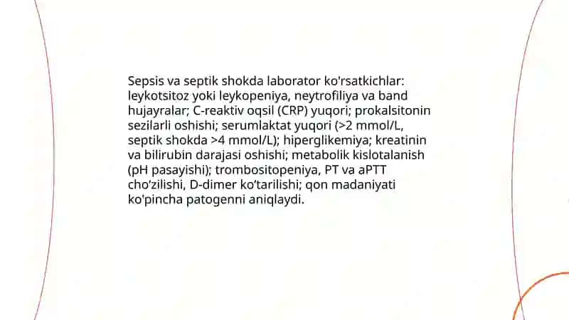 Shoshilinch holatlar labartaor diagnostikasi 4