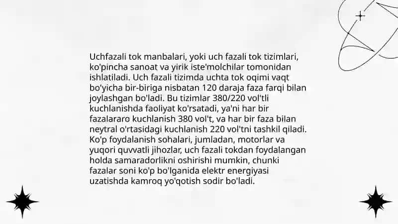 Uchfazali elektr tizimlari 4