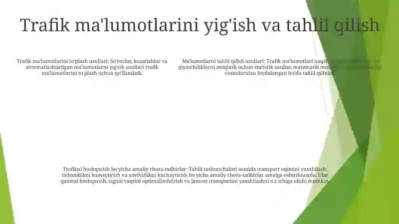 Yo‘L Harakatini Tashkil Etishning Uslubiy Asoslari Va Amaliy Tadbirlari 4