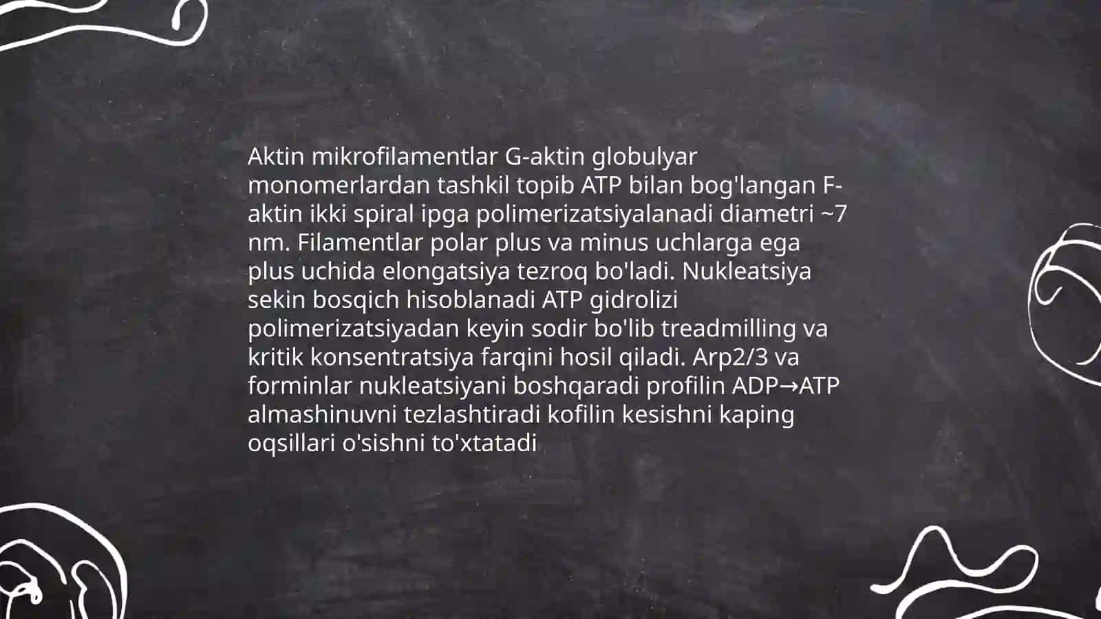 Hujayra sitoskeletning strukturaviy va funksional tashkil etilishi 4