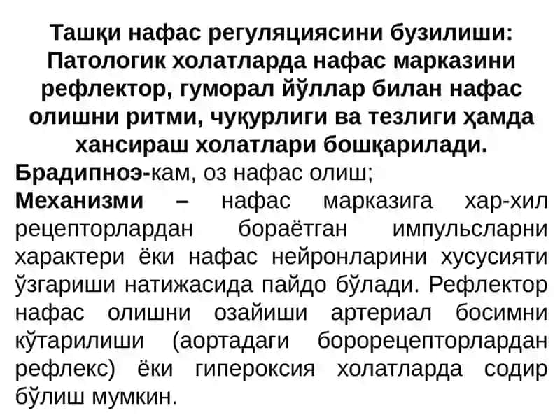 ТАШКИ НАФАС ЕТИШМОВЧИЛИГИ ПАТОФИЗИОЛОГИЯСИ 4