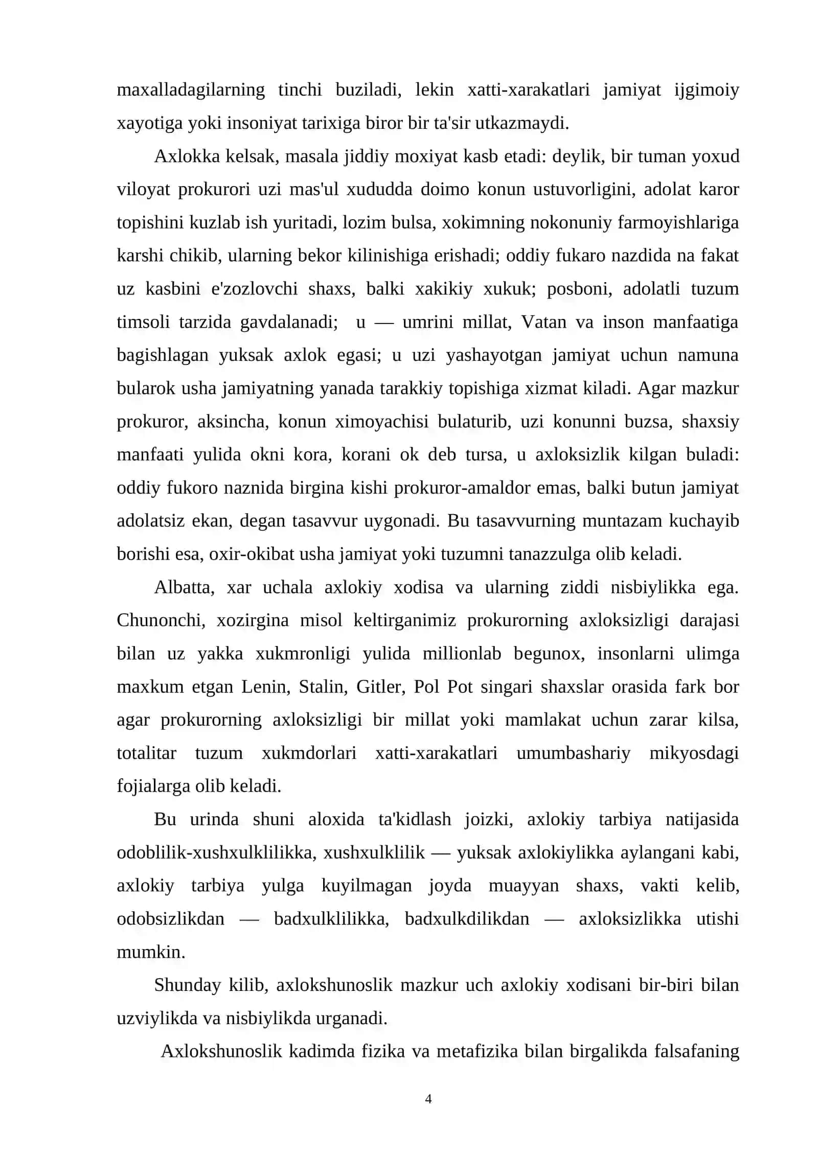 ETIKANING PRЕDMЕTI, TADKIKOT DOIRASI VA VAZIFALARI 4